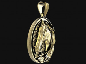 Horse pendant 3D Baskı Modeli