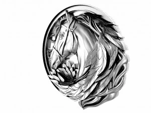 Horse pendant 3D Print Model