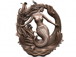 Mermaid CNC 3D प्रिंट मॉडल