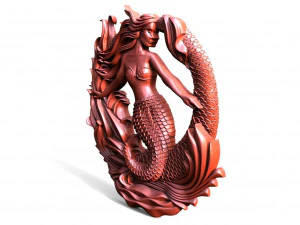 Mermaid CNC 3D Print Model