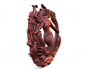 Mermaid CNC 3D Print Model