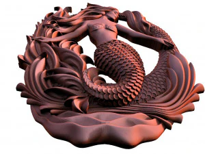 Mermaid CNC 3D Print Model