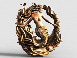 Mermaid CNC 3D प्रिंट मॉडल