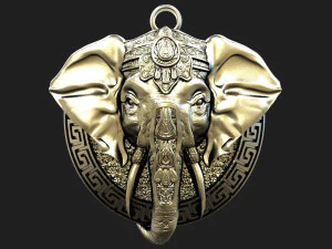 PINGENTE DE ELEFANTE Modelo de Impressão 3D