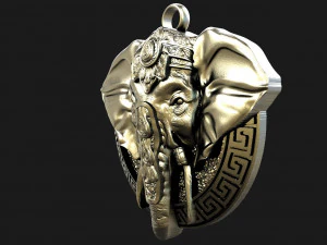 ELEPHANT PENDANT 3D Print Model