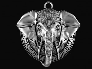 ELEPHANT PENDANT 3D Print Model