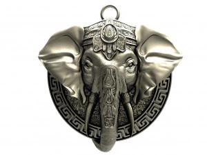 ELEPHANT PENDANT 3D Print Model