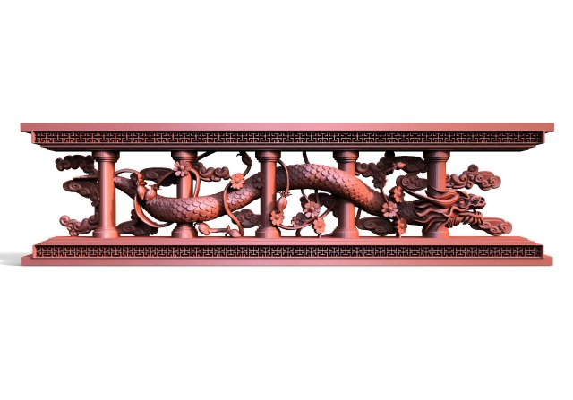 Chinese dragon CNC 3D 프린트 모델 .c4d .max .obj .3ds .fbx .stl .blend 