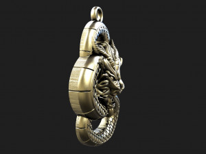 Dragon pendant Modello di stampa 3D