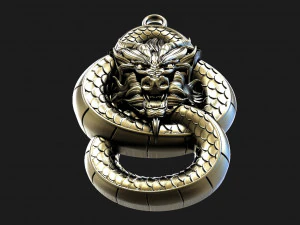 Dragon pendant 3D Print Model