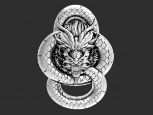 Dragon pendant Modello di stampa 3D