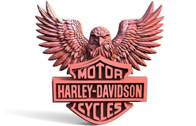 Harley-Davidson Eagle CNC 3D Print Model .c4d .max .obj .3ds .fbx .stl .blend 