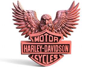 Harley-Davidson Eagle CNC 3D Print Model