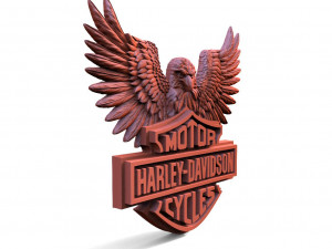 Harley-Davidson Eagle CNC 3D Print Model