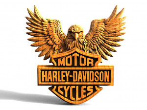 Harley-Davidson Eagle CNC 3D Print Model