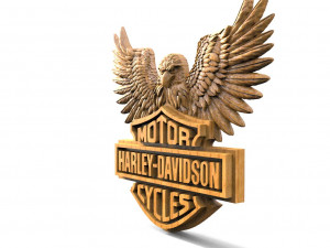 Harley-Davidson Eagle CNC 3D Print Model