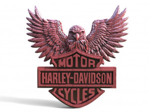 Harley-Davidson Eagle CNC 3D Print Model