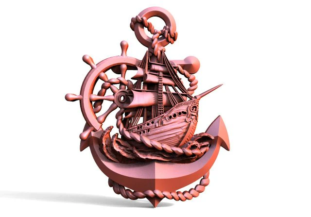 Ship CNC 3D Print Model .c4d .max .obj .3ds .fbx .stl .blend 