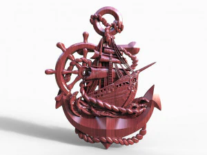 Ship CNC 3D Print Model