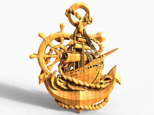 Ship CNC 3D Print Model