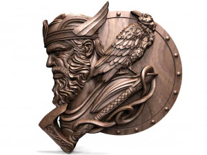 Odin VIking CNC 3D Print Model