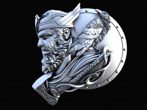 Odin VIking CNC 3D Print Model