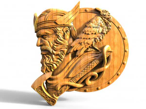 Odin VIking CNC 3D Print Model