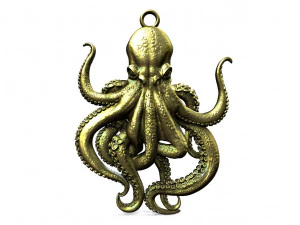 Pingente polvo Modelo de Impressão 3D