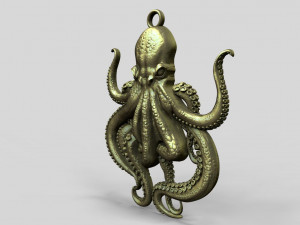 Octopus pendant Modelo de Impressão 3D
