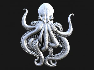 Octopus pendant 3D Print Model