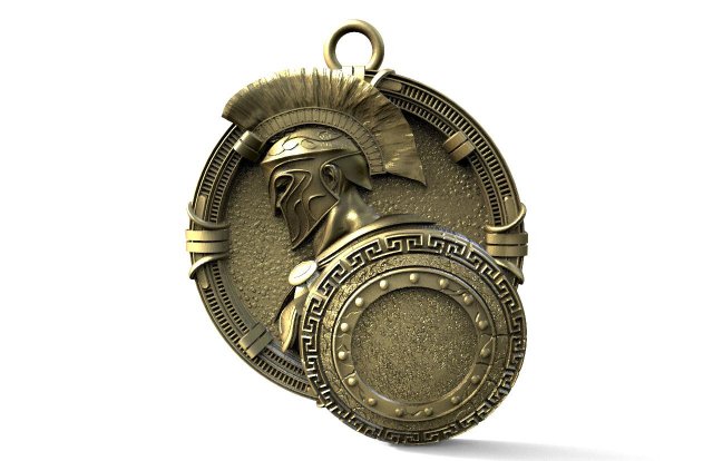 Spartan pendant 3D-Druckmodell .c4d .max .obj .3ds .fbx .stl .blend 