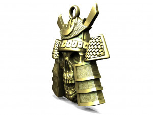 Samurai skull pendant 3D Print Model