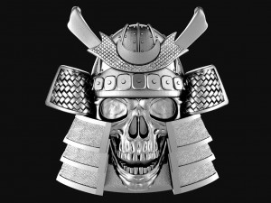 Samurai skull pendant 3D Print Model