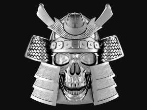 Samurai skull pendant 3D Print Model