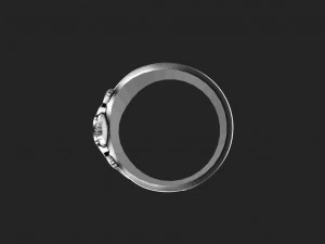 Samurai skull ring 3D Print Model