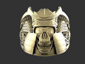 Samurai skull ring 3D प्रिंट मॉडल