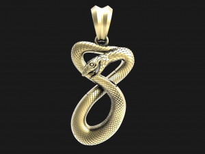 Snake pendant Model do druku 3D