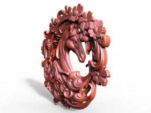 Horse CNC 3D Print Model