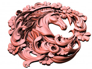 Horse CNC 3D-printmodel