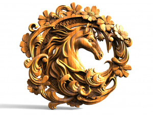 Horse CNC 3D-printmodel