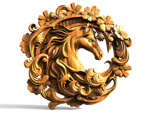 Horse CNC 3D Print Model