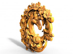 Horse CNC 3D Print Model