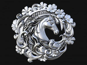 Horse CNC 3D Print Model