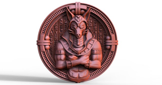 Anubis CNC 3D Print Model .c4d .max .obj .3ds .fbx .stl .blend 