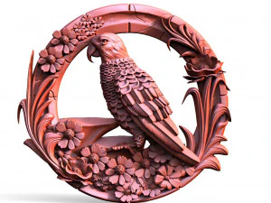Papagaio CNC Modelo de Impressão 3D