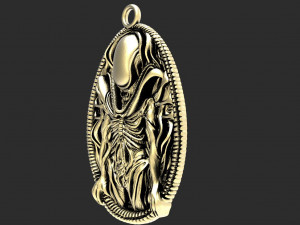 Alien Xenomorph pendant 3D Принт Модель