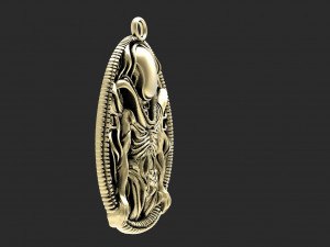 Alien Xenomorph pendant 3D Принт Модель