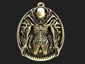 Alien Xenomorph pendant 3D Принт Модель