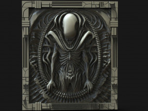 Alien Xenomorph CNC 3D Принт Модель