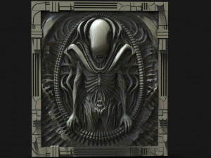 Alien Xenomorph CNC 3D Print Model